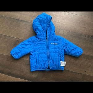 3-6 month Columbia winter coat reversible baby coat